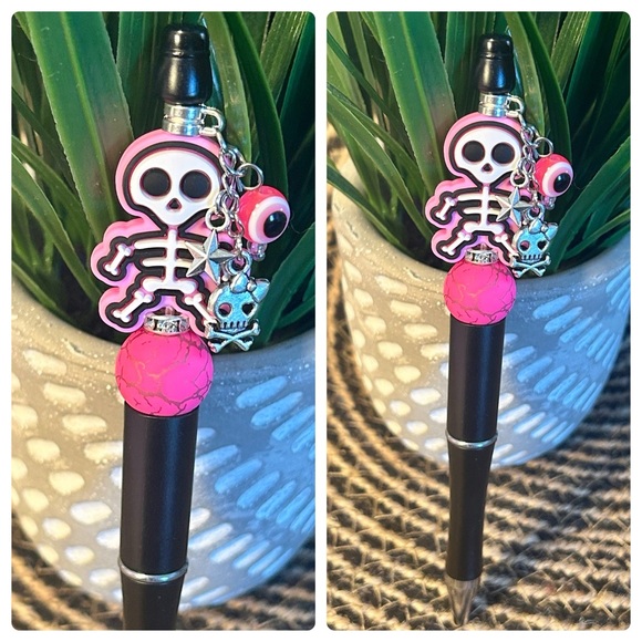 Skull Beaded Pen - Picture 1 of 1